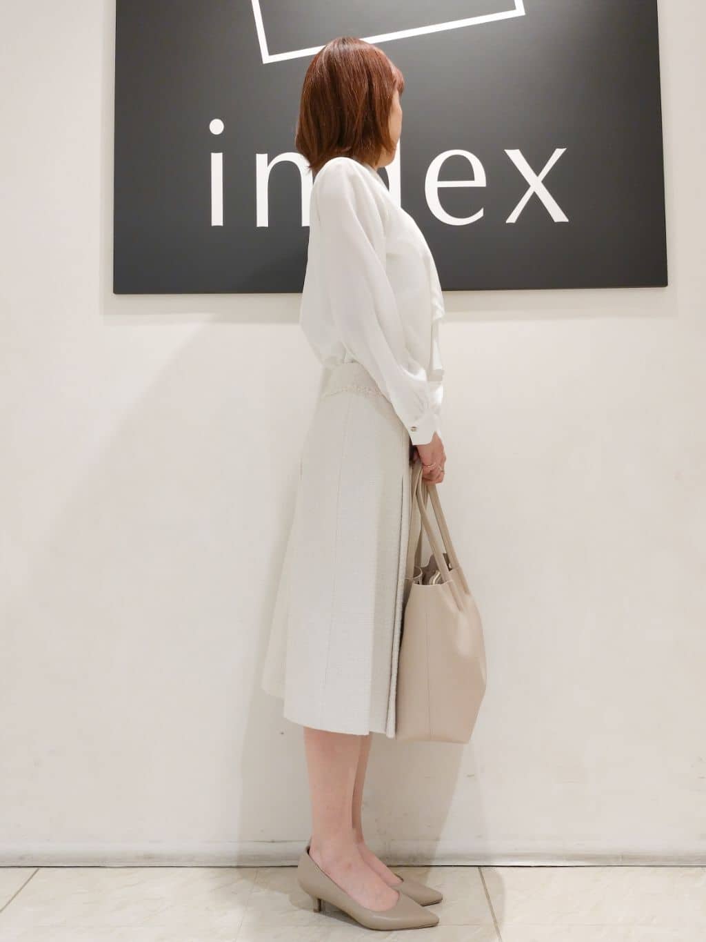 n.さんの「index｜◆【A4サイズ収納可】フラワーパーツ合皮トートバッグ」を使ったコーディネート