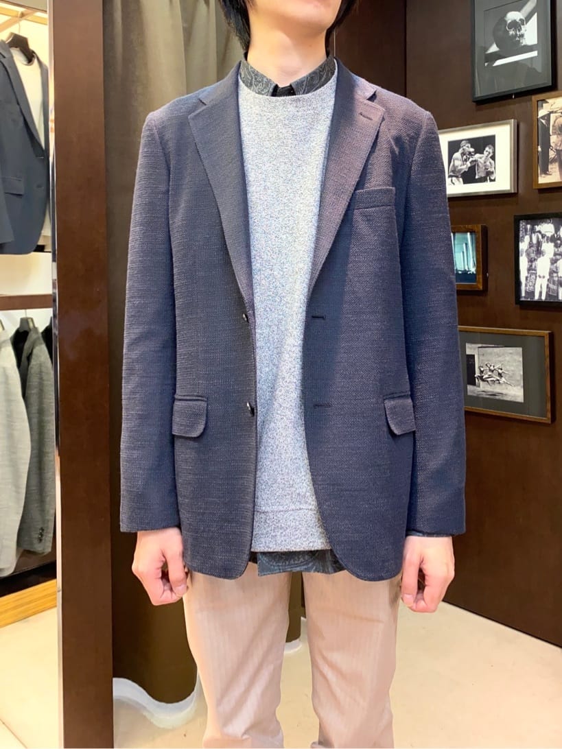 コバヤシさんの「TAKEO KIKUCHI｜【Made in JAPAN】播州織 ヘリンボン ストレート パンツ」を使ったコーディネート