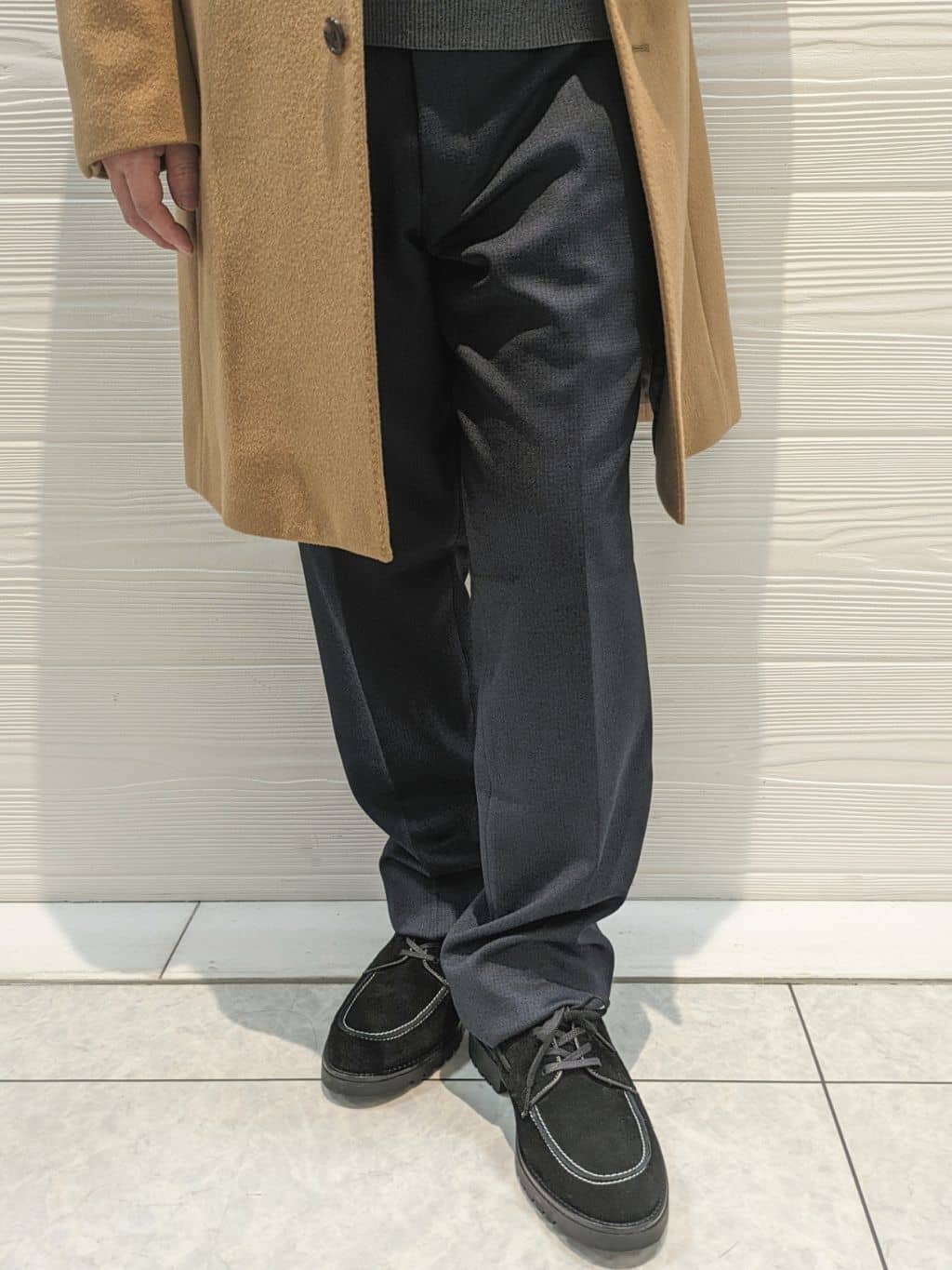 かずさんの「TAKEO KIKUCHI｜ウールカシミヤブレンド チェスターコート」を使ったコーディネート
