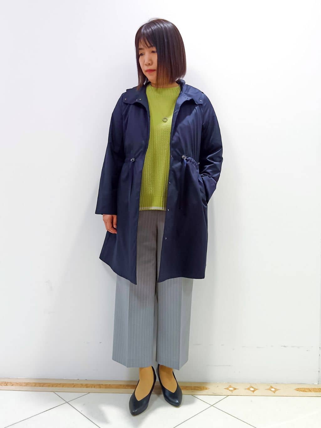 tomoさんの「Reflect｜◆【夏SALE／E‐QUALITY／洗える】ロング丈ライティカジュアルコート」を使ったコーディネート