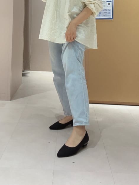 neinaさんの「ESPERANZA｜《定番》晴雨兼用クッションフラットパンプス」を使ったコーディネート