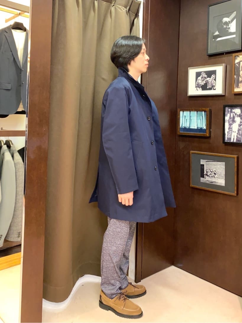 コバヤシさんの「TAKEO KIKUCHI｜【ONOFF対応】TRダブルニット ストレッチパンツ」を使ったコーディネート