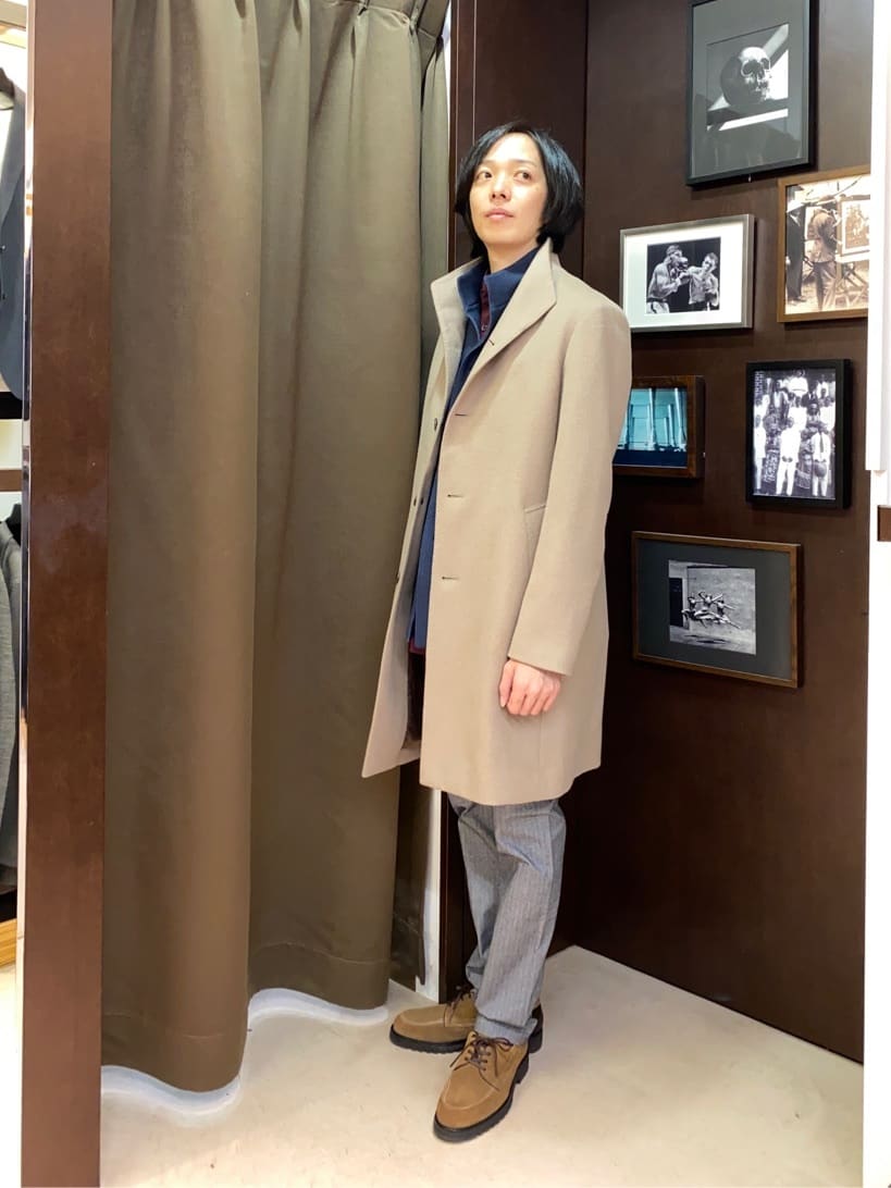 コバヤシさんの「TAKEO KIKUCHI｜【Made in JAPAN】播州織 ヘリンボン ストレート パンツ」を使ったコーディネート