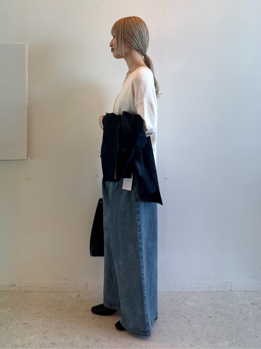 omaさんの「THE SHOP TK｜◆【ONOFF活躍／セレモニー／通勤】CAVIAN Wブレストジャケット／洗える」を使ったコーディネート
