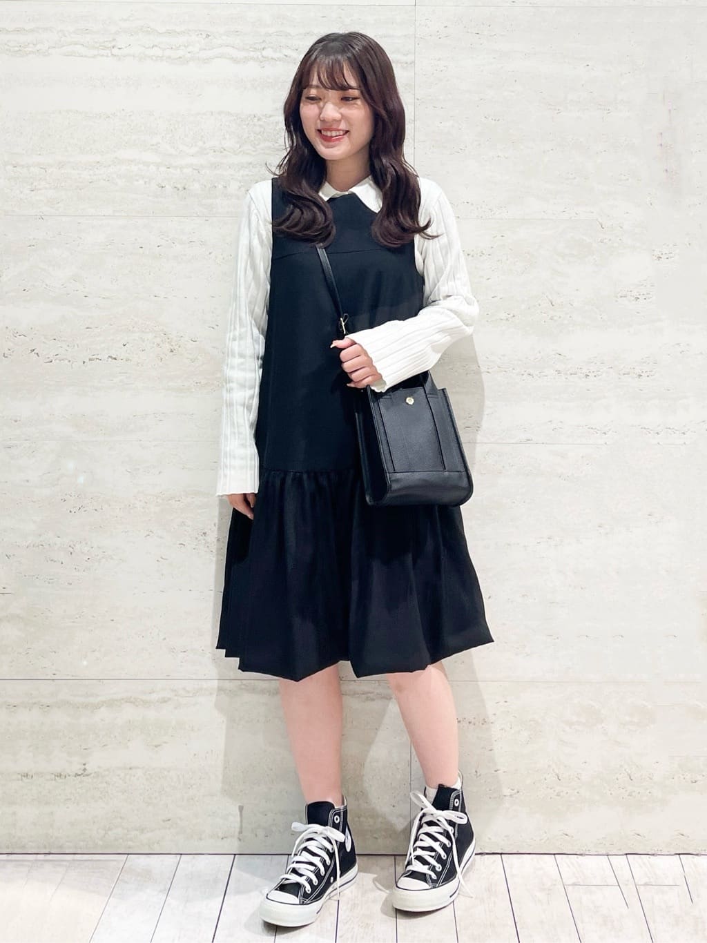 かほさんの「OPAQUE.CLIP｜CONVERSE キャンバス オールスター HI」を使ったコーディネート