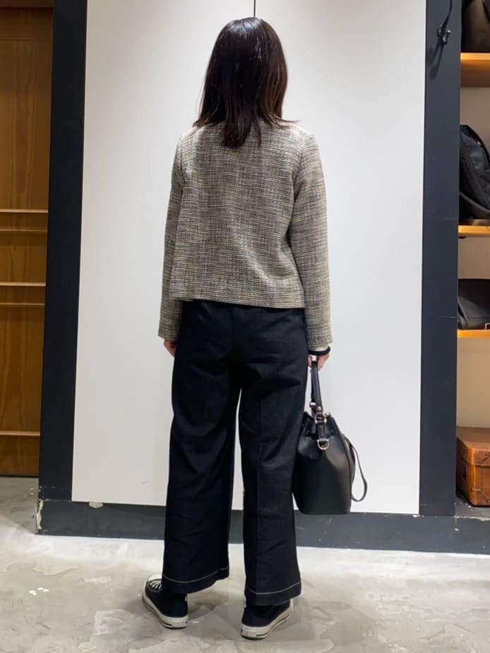 shikaさんの「THE SHOP TK｜◆【ONOFF活躍/セレモニー/通勤】ツイードノーカラージャケット/洗える」を使ったコーディネート