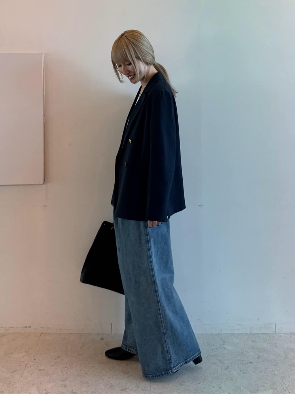 omaさんの「THE SHOP TK｜◆【ONOFF活躍／セレモニー／通勤】CAVIAN Wブレストジャケット／洗える」を使ったコーディネート