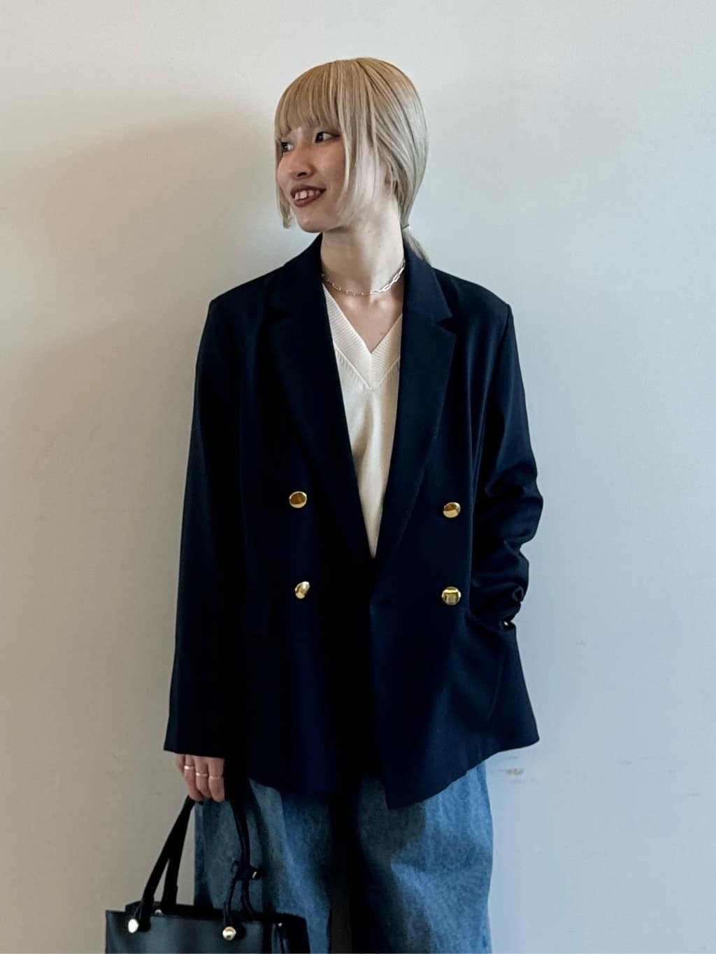 omaさんの「THE SHOP TK｜◆【ONOFF活躍／セレモニー／通勤】CAVIAN Wブレストジャケット／洗える」を使ったコーディネート