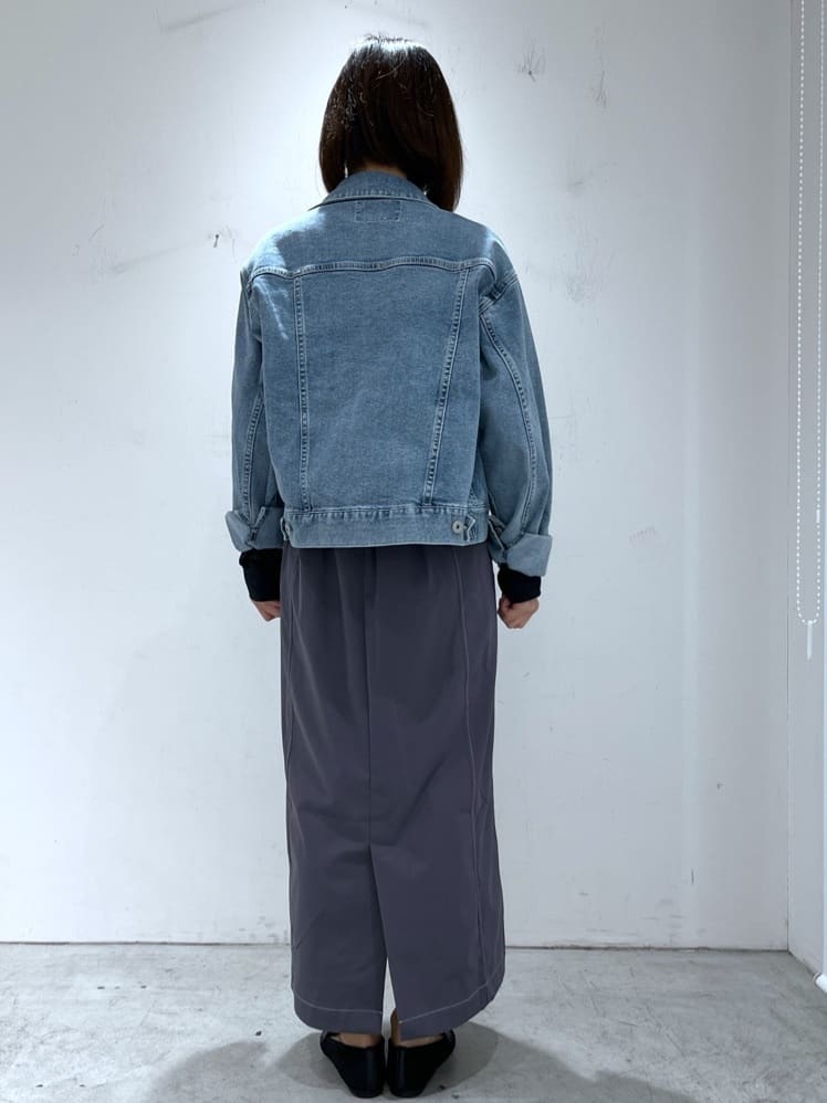 yuuさんの「OPAQUE.CLIP｜◆ストレッチデニムジャケット【洗濯機洗い可】」を使ったコーディネート