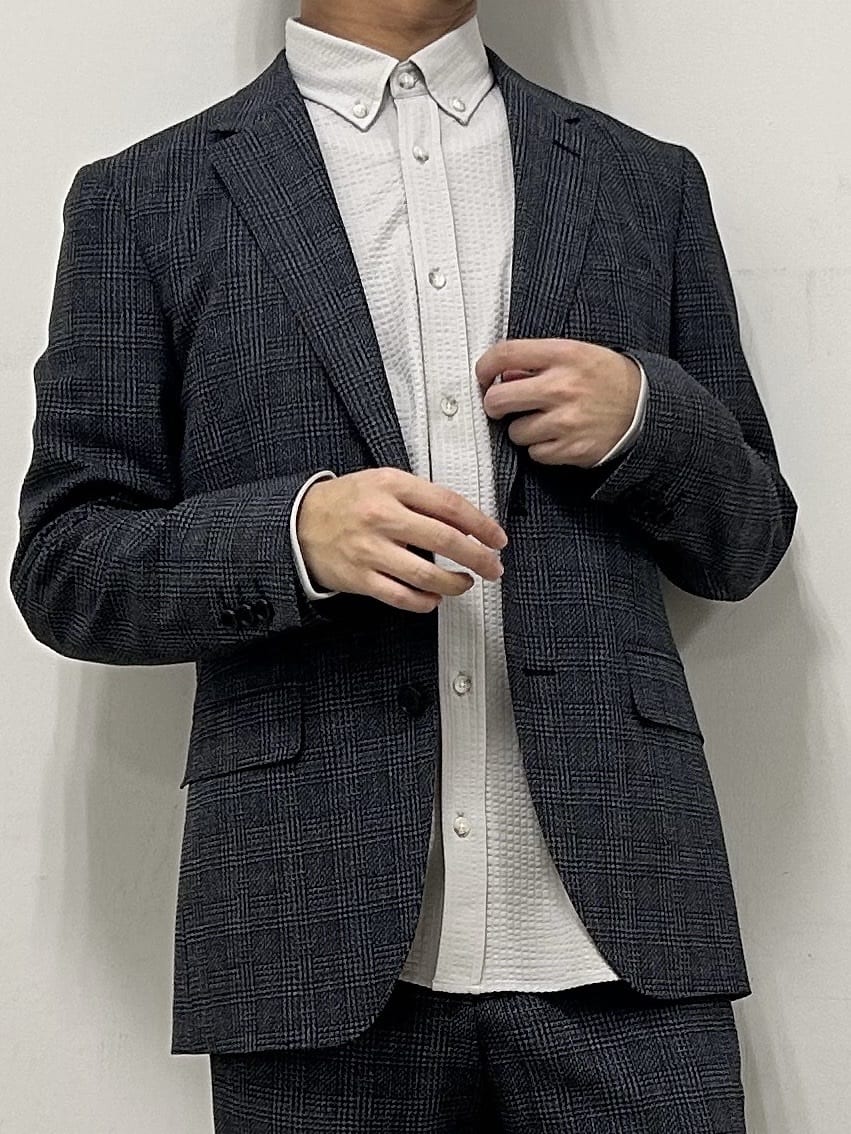 Hiroさんの「TAKEO KIKUCHI｜【抗菌防臭/シーズンレス】シアサッカー ジャージシャツ」を使ったコーディネート