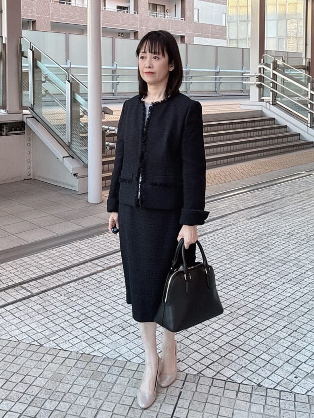 makiさんの「UNTITLED｜【セレモニー】パール調フリークリップネックレス」を使ったコーディネート
