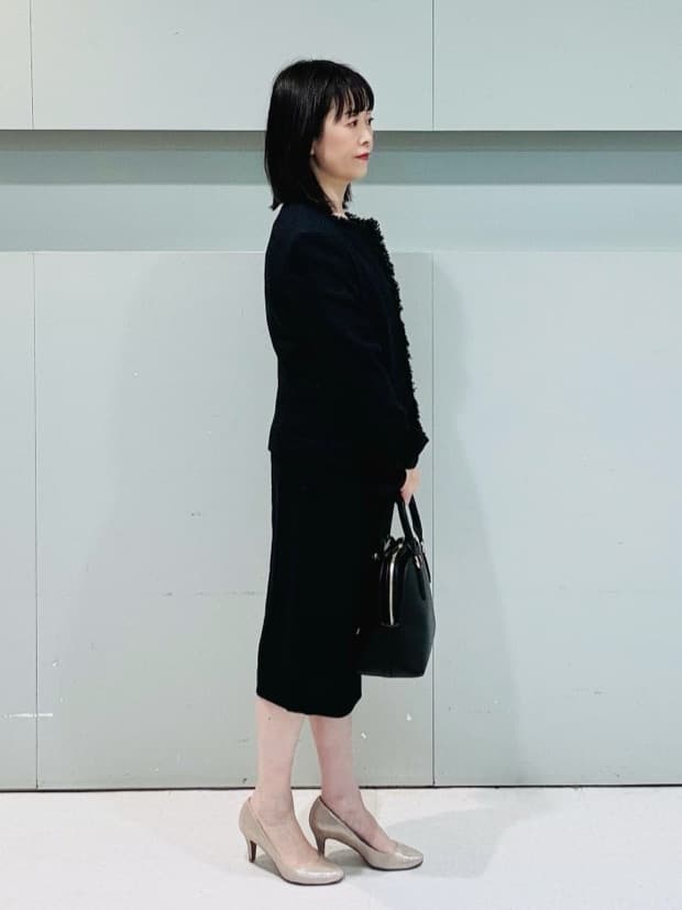 makiさんの「UNTITLED｜【セレモニー】パール調フリークリップネックレス」を使ったコーディネート
