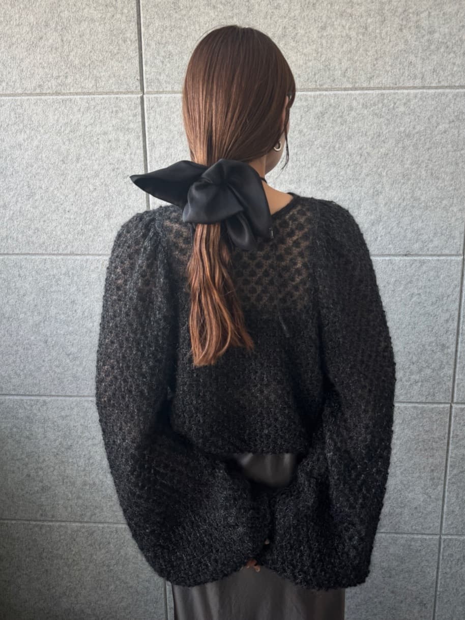 designer yukaさんの「CODE A｜2way sheer mohair pullover」を使ったコーディネート
