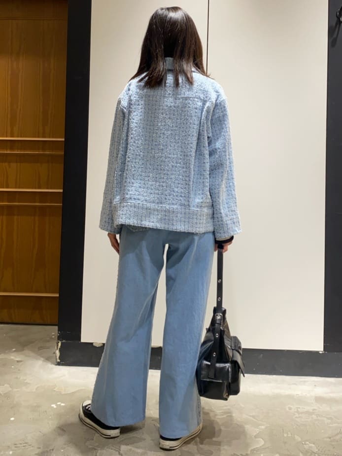 shikaさんの「THE SHOP TK｜◆ジャカードデニムジャケット【洗える】」を使ったコーディネート