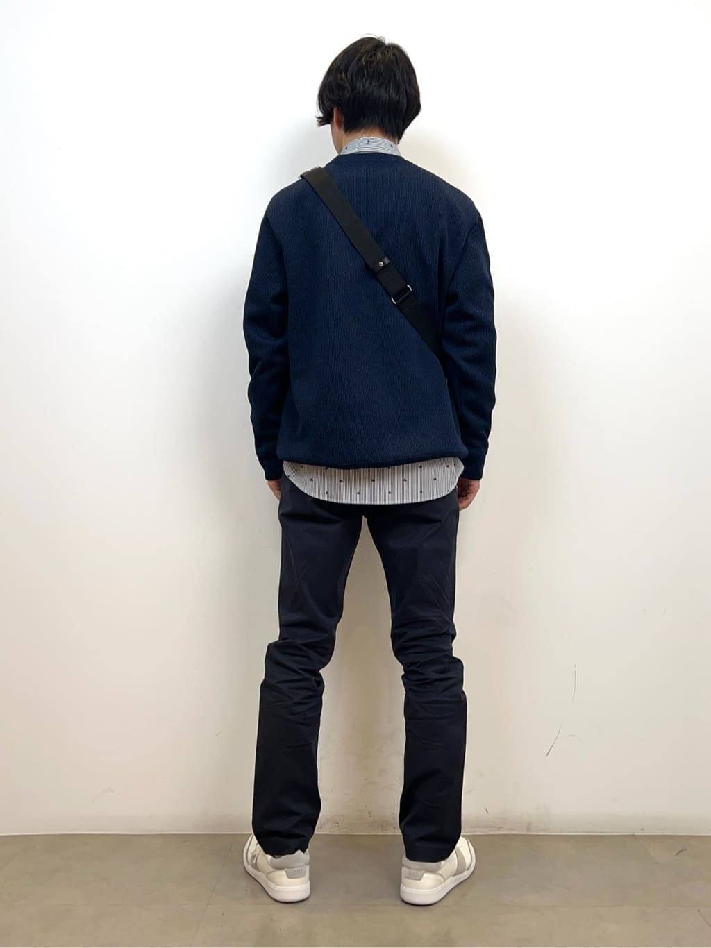SHOSEIさんの「TAKEO KIKUCHI｜ハットモチーフ ジャカード ストライプ シャツ」を使ったコーディネート