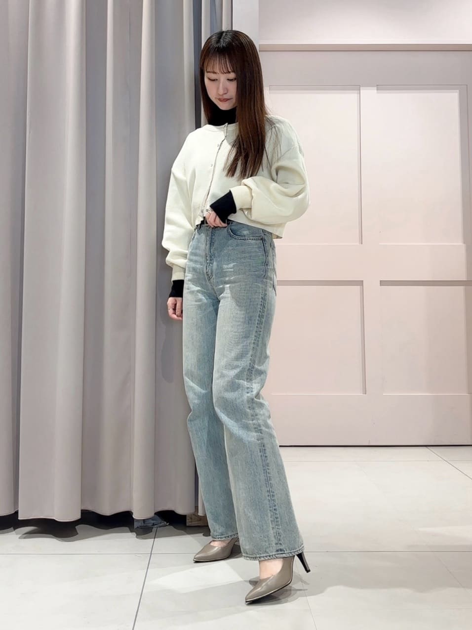 RINAさんの「ESPERANZA｜◆【晴雨兼用/12時間パンプス】約8.5cm　歩きやすくて疲れにくい」を使ったコーディネート