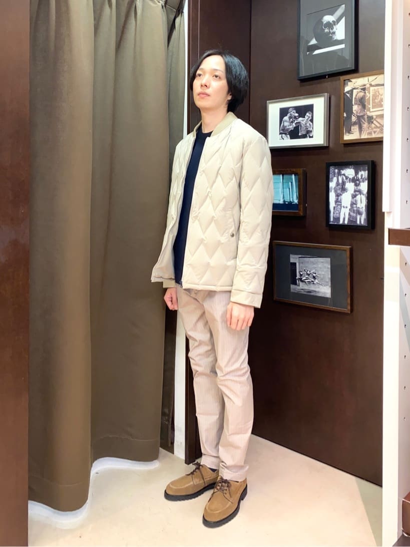 コバヤシさんの「TAKEO KIKUCHI｜【Made in JAPAN】播州織 ヘリンボン ストレート パンツ」を使ったコーディネート
