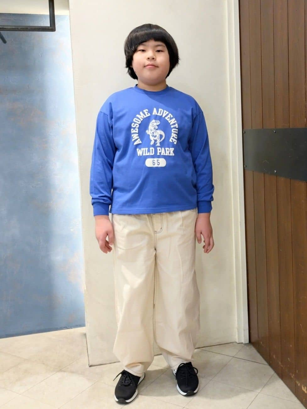 yuzuyamamaさんの「SHOO･LA･RUE｜◆【100-150cm/洗える/男女兼用】スタンドカラー パイピングブルゾン」を使ったコーディネート