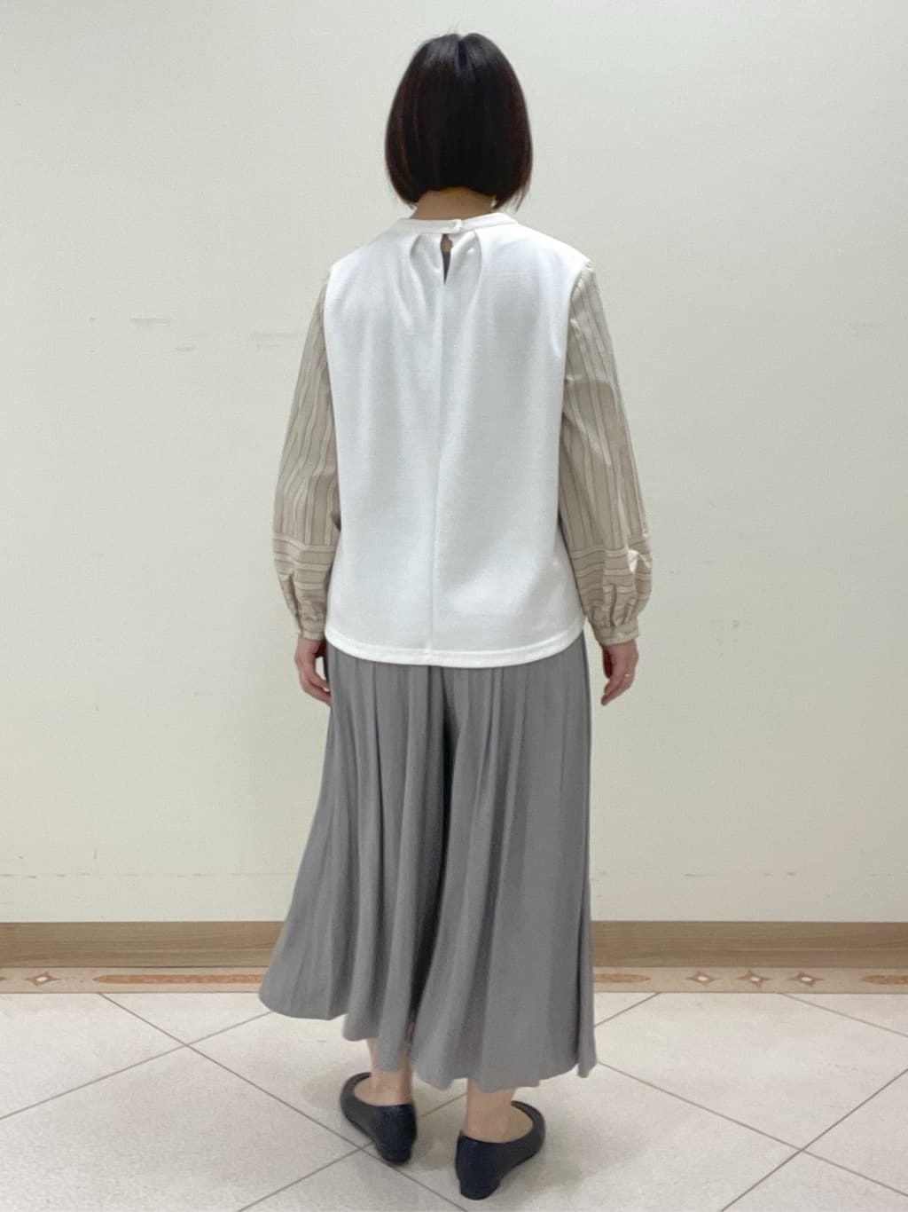 hanaさんの「Reflect｜◆【夏SALE／E‐QUALITY／洗える】異素材ミックスプルオーバー」を使ったコーディネート
