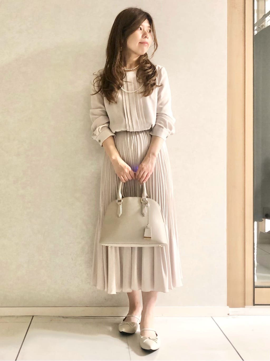 sayuさんの「UNTITLED｜【追加6/日本製】2連フェイクパールネックレス」を使ったコーディネート