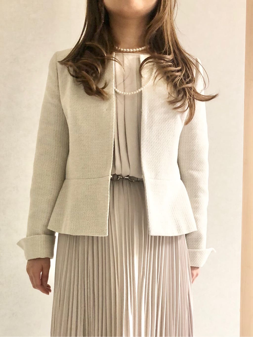 sayuさんの「UNTITLED｜【追加6/日本製】2連フェイクパールネックレス」を使ったコーディネート