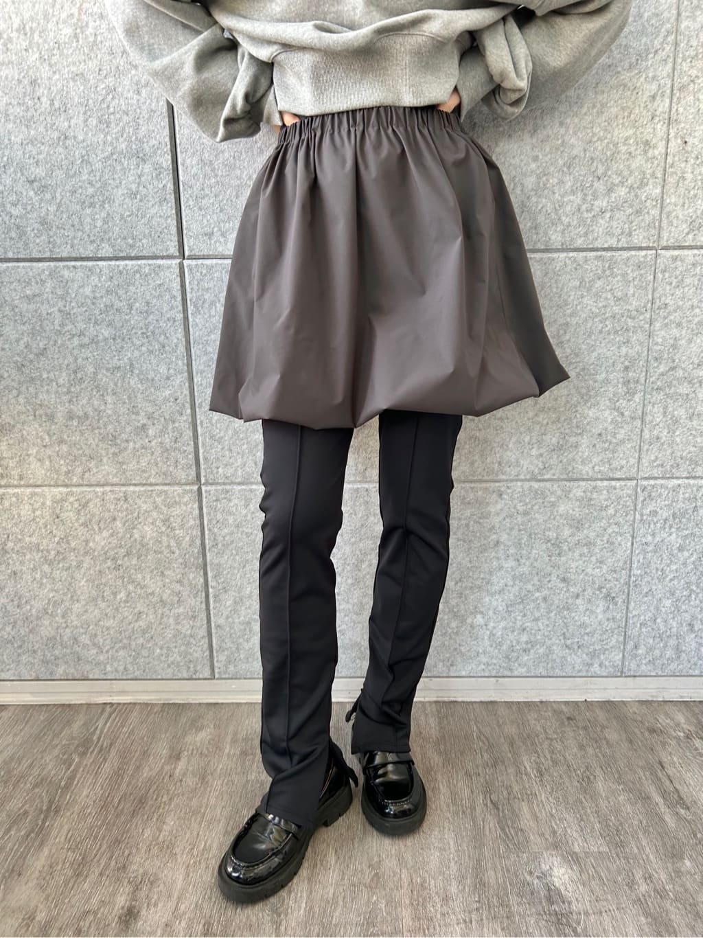 harunaさんの「CODE A｜puff zip sweat」を使ったコーディネート
