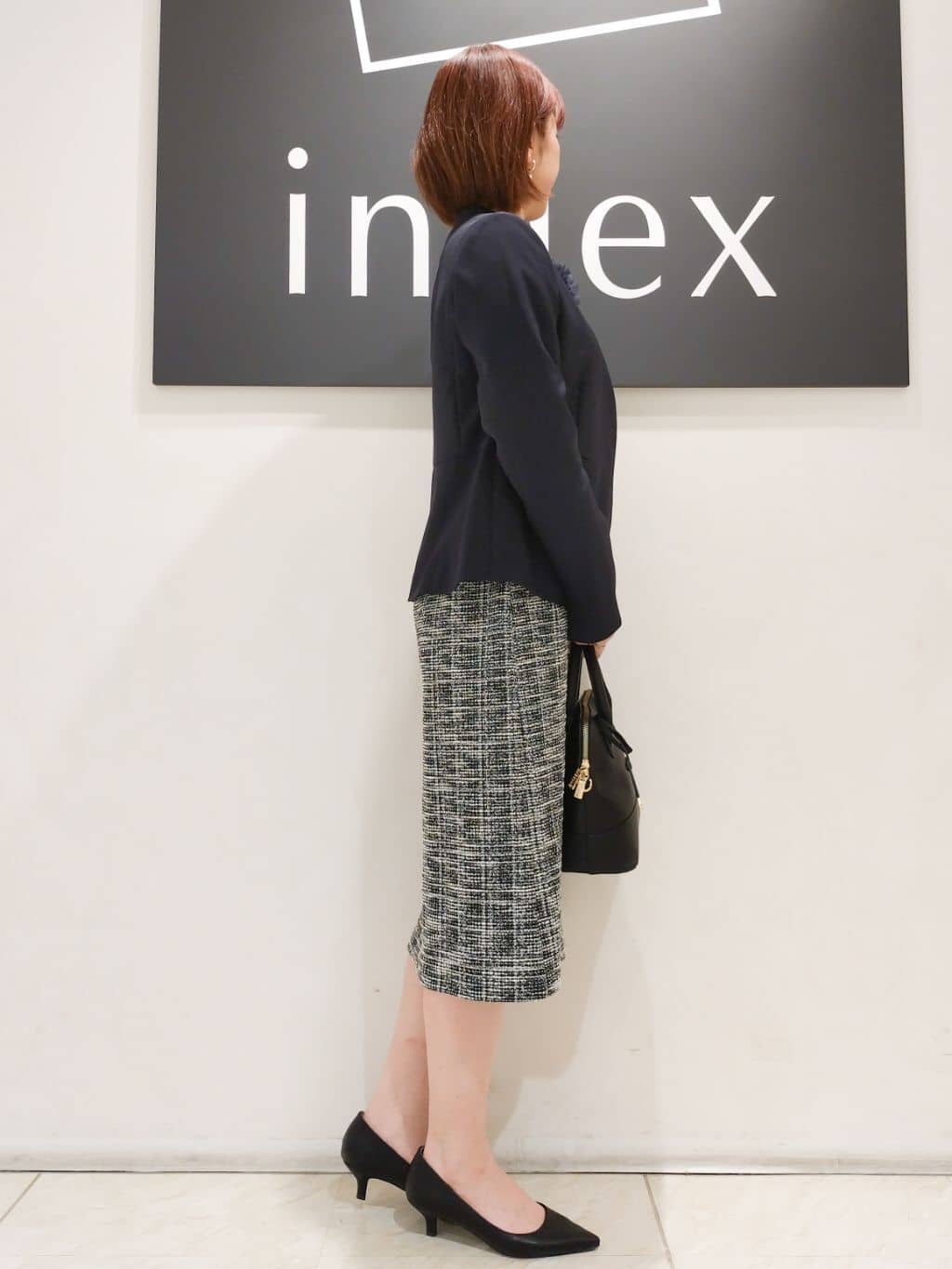 n.さんの「index｜◆《通勤／セットアップ対応》多機能ノーカラージャケット【洗濯機洗い可／防シワ／抗ピル／ストレッチ】」を使ったコーディネート