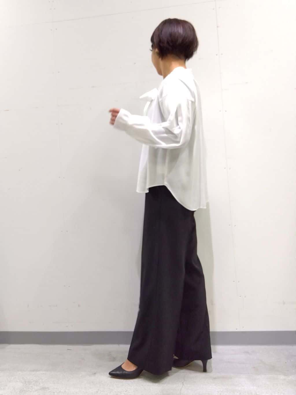 Kさんの「INDIVI｜【洗える／UVケア／スーツ】ストレッチワイドパンツ」を使ったコーディネート