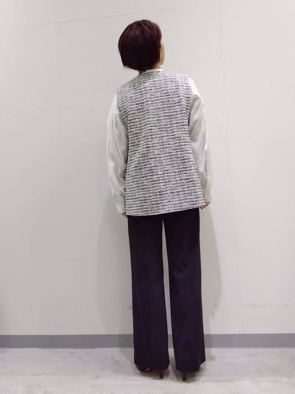 Kさんの「INDIVI｜【洗える／UVケア／スーツ】ストレッチワイドパンツ」を使ったコーディネート
