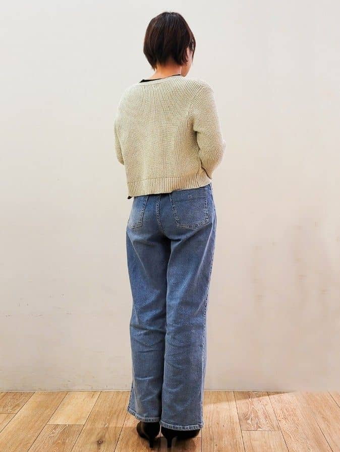 yuyuさんの「OPAQUE.CLIP｜◆ラメヤーンニットカーディガン【洗濯機洗い可】」を使ったコーディネート