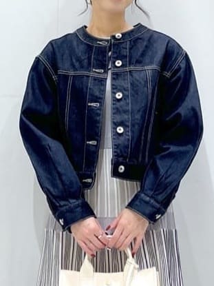 komaさんの「OPAQUE.CLIP｜◆ランダムボーダーニットワンピース【洗濯機洗い可】」を使ったコーディネート
