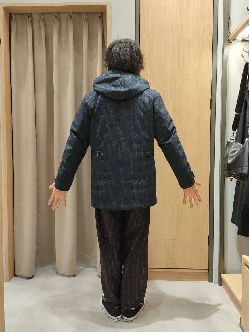 nobuさんの「TAKEO KIKUCHI｜【3WAY】ジャカード グレンチェック ダウンライナー ブルゾン」を使ったコーディネート