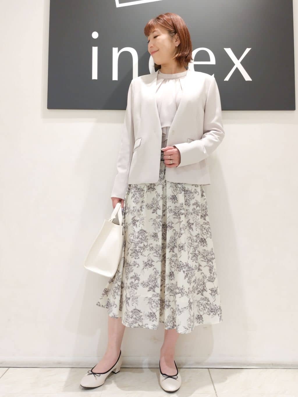 n.さんの「index｜◆《通勤／セットアップ対応》多機能ノーカラージャケット【洗濯機洗い可／防シワ／抗ピル／ストレッチ】」を使ったコーディネート