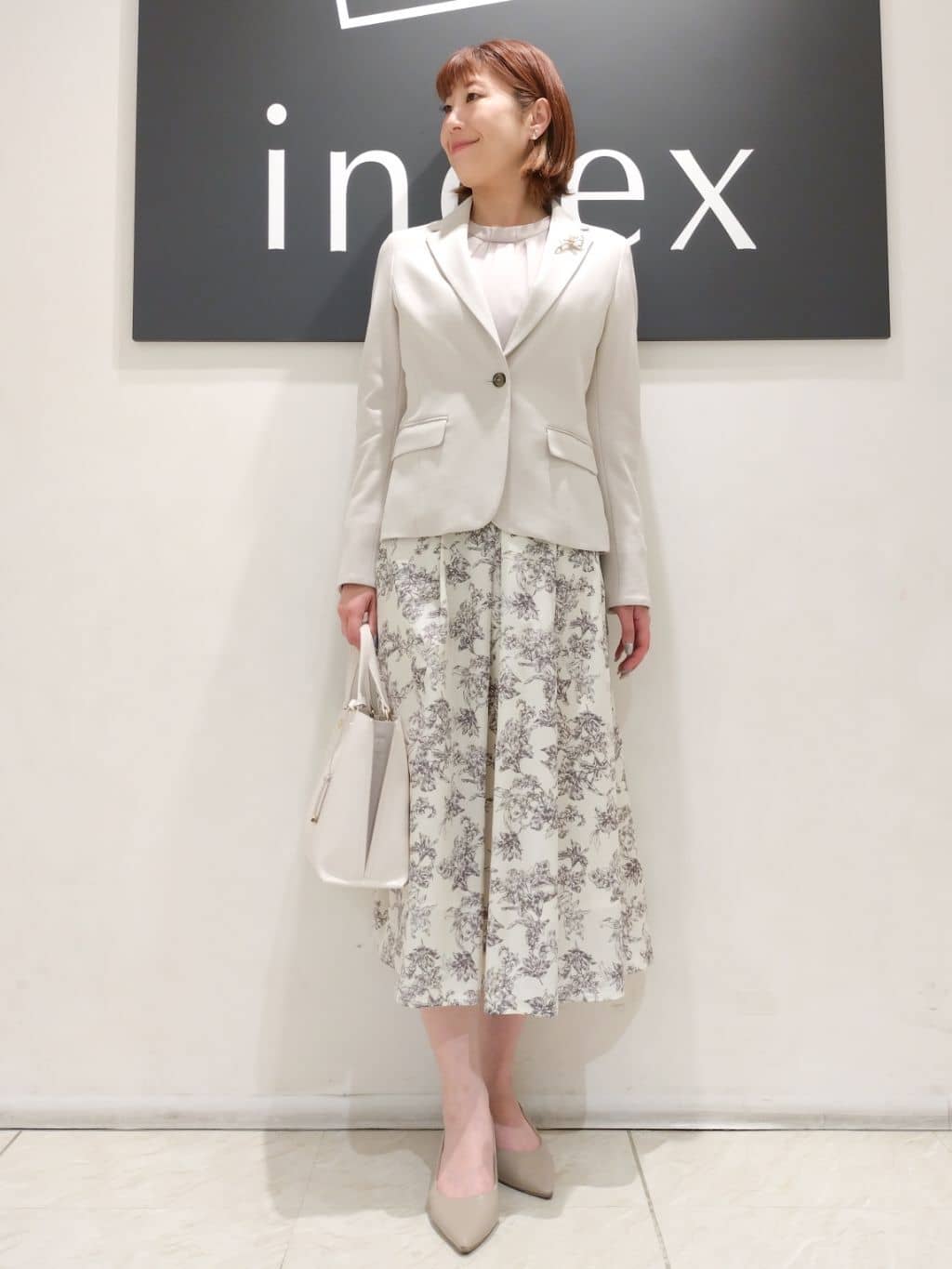 n.さんの「index｜◆Y字リングフェイクパールネックレス」を使ったコーディネート