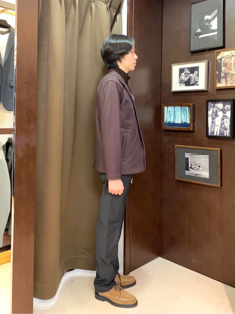 コバヤシさんの「TAKEO KIKUCHI｜【Made in JAPAN】播州織 ストレッチ パンツ」を使ったコーディネート