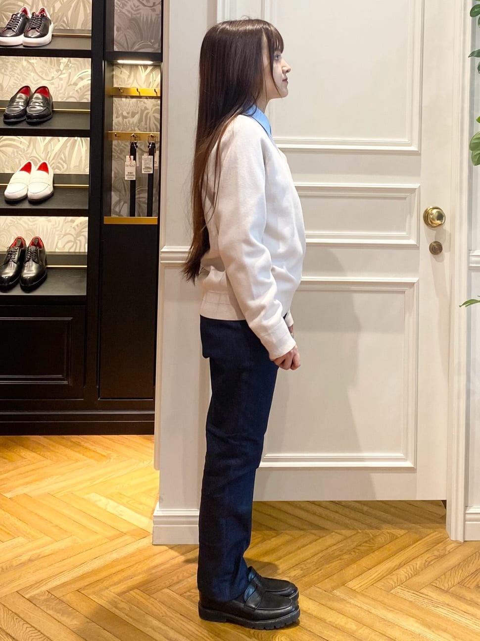 c.wさんの「DRESSTERIOR｜◆ウォッシャブル コットンカシミヤ混ニット」を使ったコーディネート