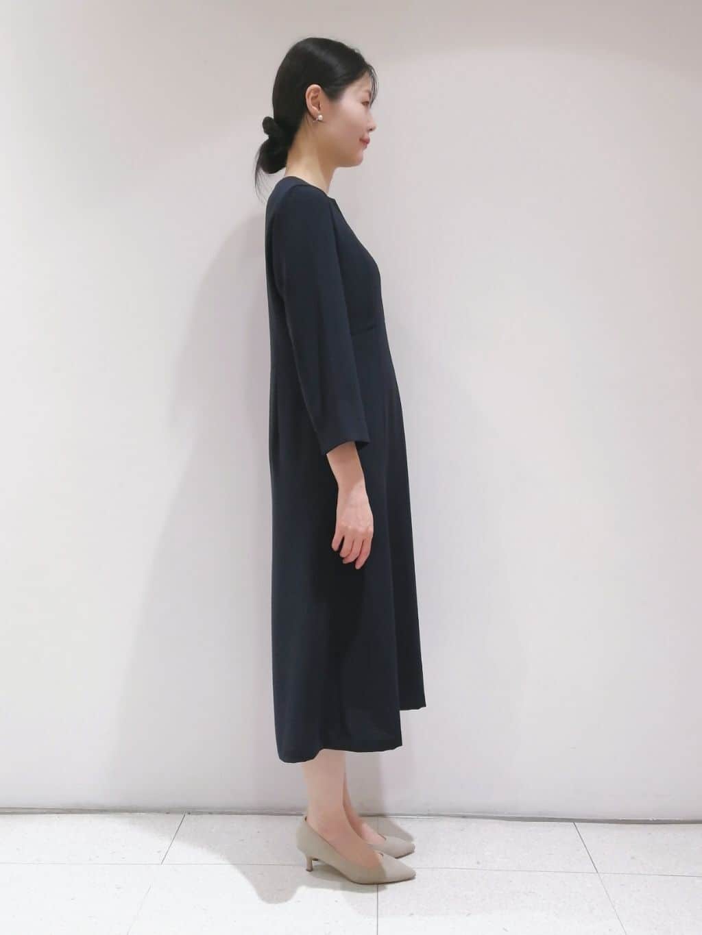 ayanoさんの「INDIVI｜◆【着る日傘/遮熱/UVケア】フィット＆フレアワンピース」を使ったコーディネート