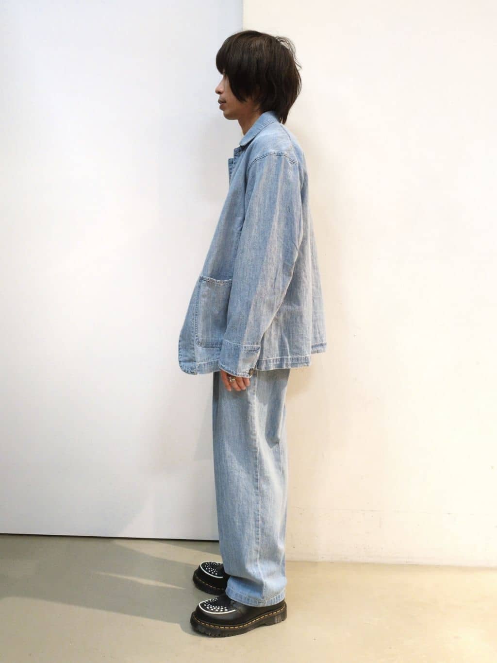 takeさんの「THE SHOP TK｜◆綿麻デニムカバーオール　セットアップ可」を使ったコーディネート