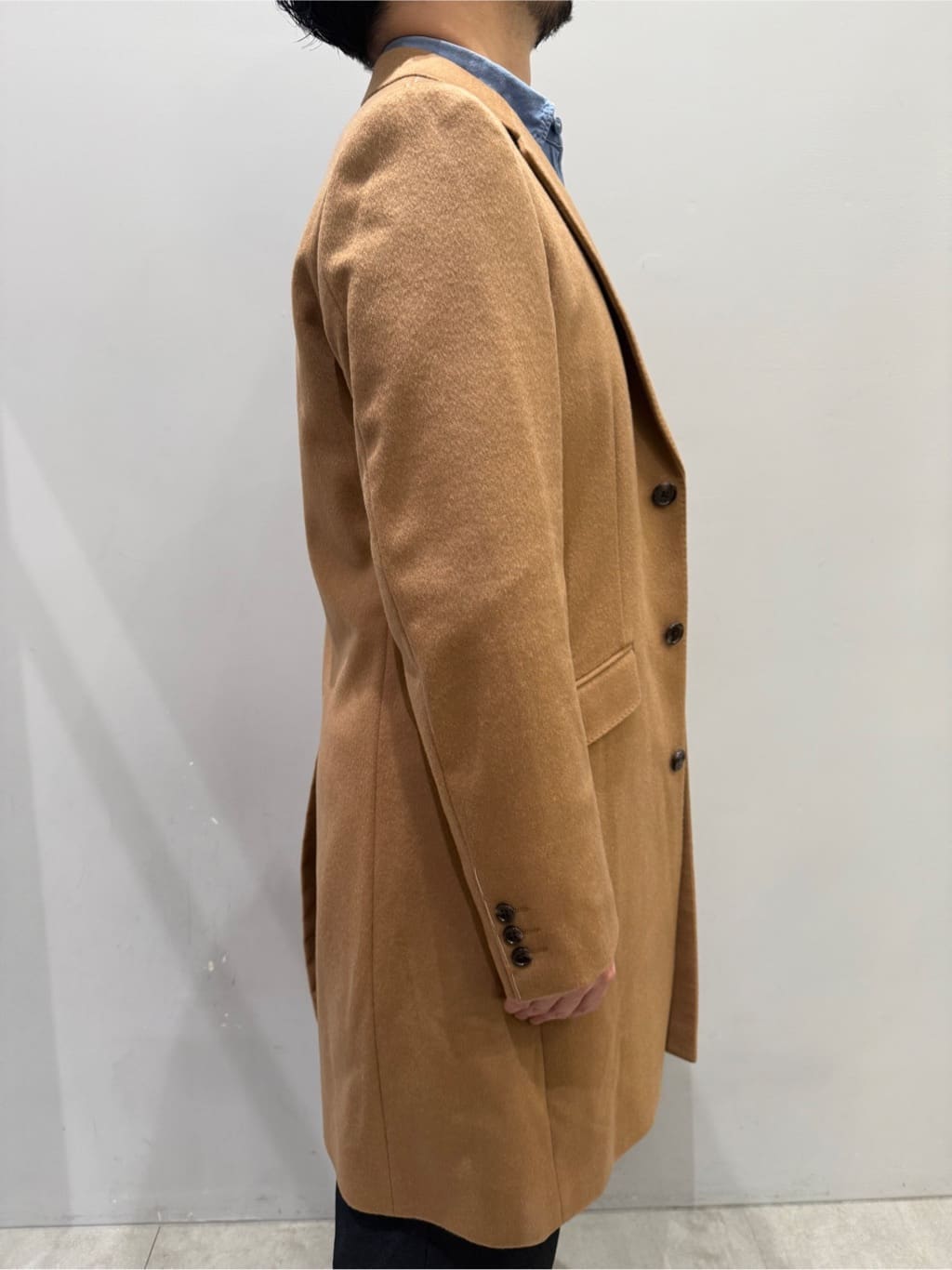 SHOTAさんの「TAKEO KIKUCHI｜ウールカシミヤブレンド チェスターコート」を使ったコーディネート