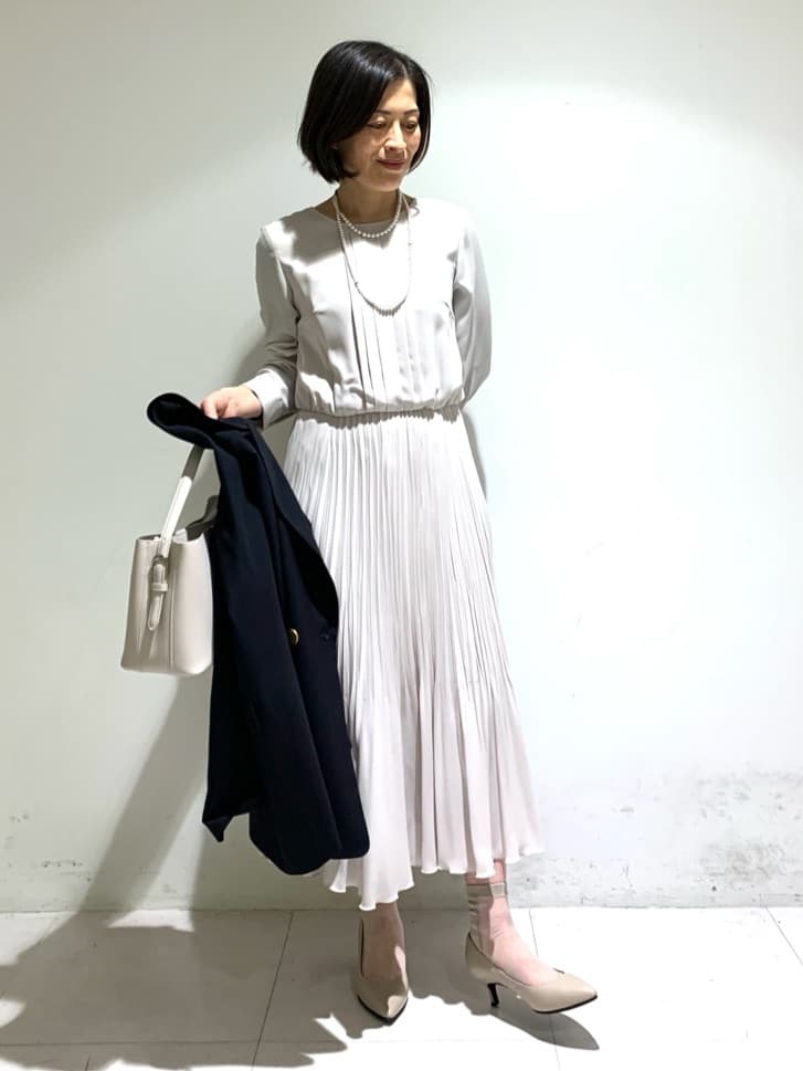 ちーさんの「UNTITLED｜【追加6/日本製】2連フェイクパールネックレス」を使ったコーディネート