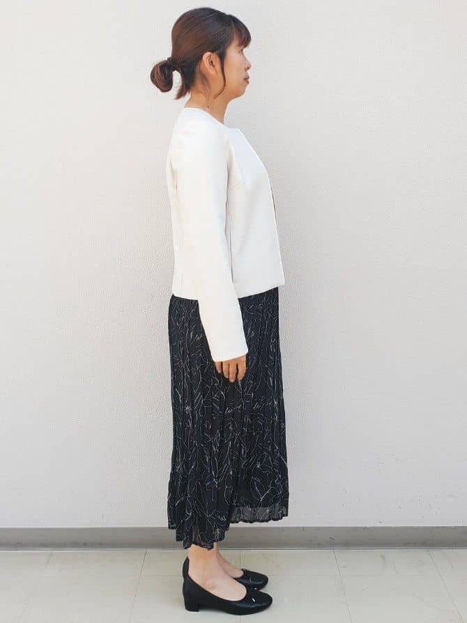 mamiさんの「index｜《新色追加》着丈が選べる！プリーツフレアスカート【イージーケア／防シワ／洗濯機洗い可】」を使ったコーディネート
