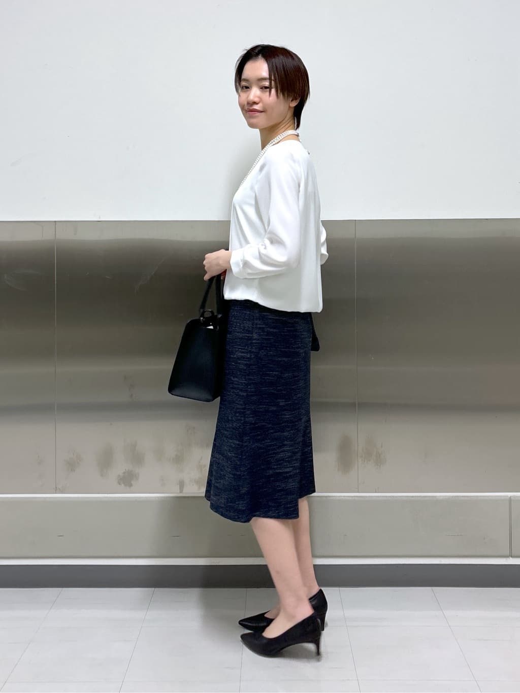 kanaeさんの「INDIVI｜【マルチWAY】3点セットパール調ネックレス」を使ったコーディネート