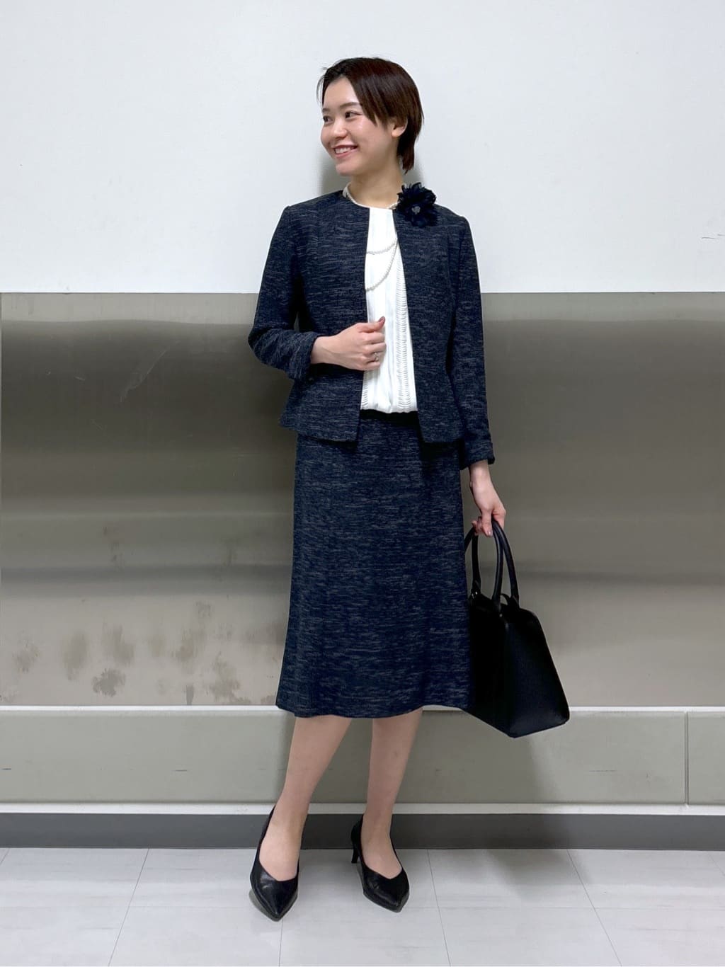 kanaeさんの「INDIVI｜【マルチWAY】3点セットパール調ネックレス」を使ったコーディネート