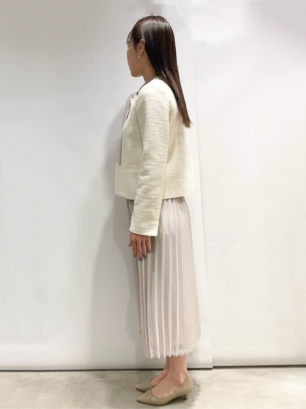 sayaさんの「OPAQUE.CLIP｜◆《通勤対応》コットンツイードジャケット」を使ったコーディネート