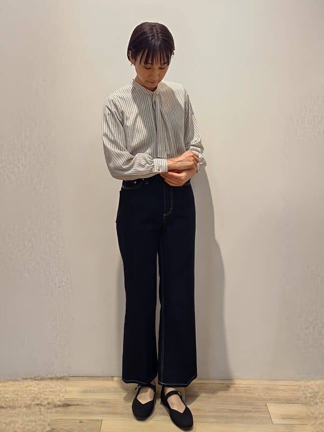 miuraさんの「index｜《丈が選べる》ストレートデニムパンツ【洗濯機洗い可】」を使ったコーディネート