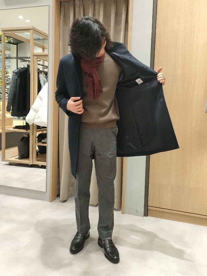nobuさんの「TAKEO KIKUCHI｜【オフィスカジュアル対応】ドレス チノパンツ」を使ったコーディネート
