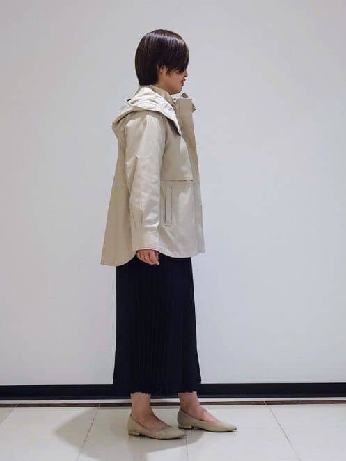 gissyさんの「INDIVI｜◆【撥水／UVケア】マルチWAYマウンテンパーカ」を使ったコーディネート