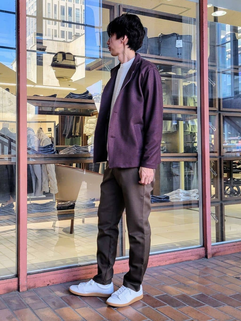 piroyaさんの「TAKEO KIKUCHI｜【DOWN FABRIC】ダウンファブリック スタンドカラーブルゾン」を使ったコーディネート