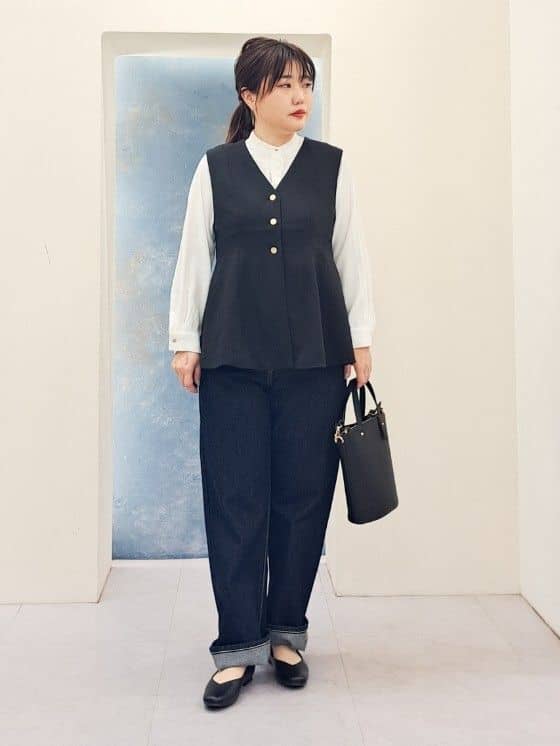 ふるさんの「grove｜【Lee&times;grove別注】STRAIGHT DENIM PANTS」を使ったコーディネート