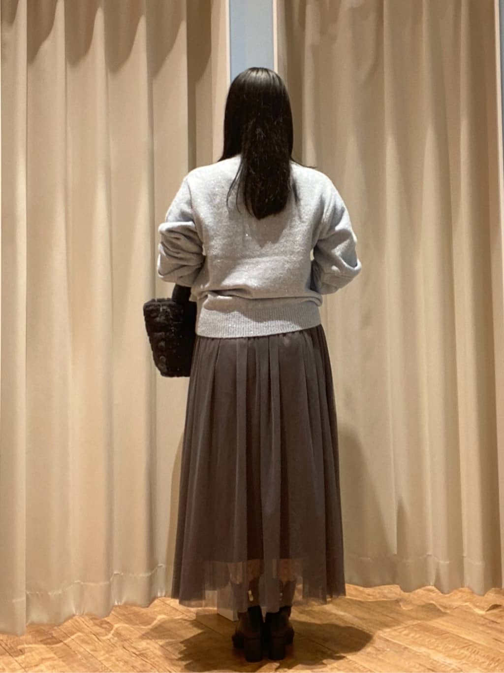 Haruさんの「SHOO･LA･RUE｜◆【セレモニーからデイリーまで】女性らしさあふれる チュールスカート」を使ったコーディネート
